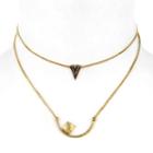 Carole Womens 2-pack Necklace Set