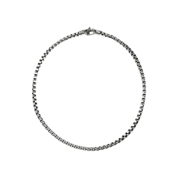 Mens Stainless Steel 24 Round Box Chain Necklace