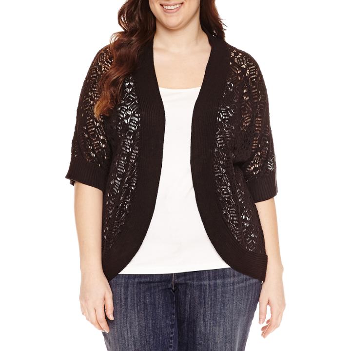 Liz Claiborne Elbow Sleeve Shrug-plus
