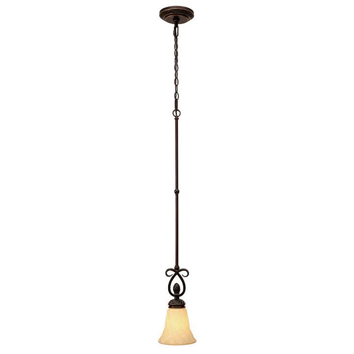 Torbellino Mini Pendant In Cordoban Bronze With Remolino Glass