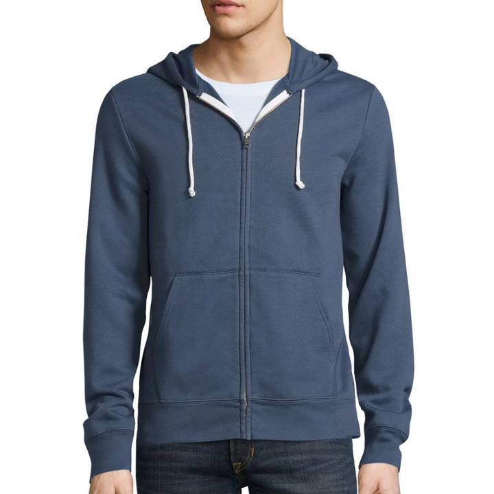 Arizona Solid Full-zip Fleece Hoodie