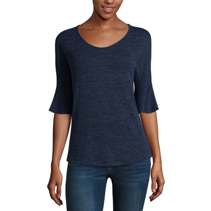 A.n.a Flounce Sleeve Tee