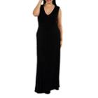 24/7 Comfort Apparel Island Fire Maxi Dress-plus