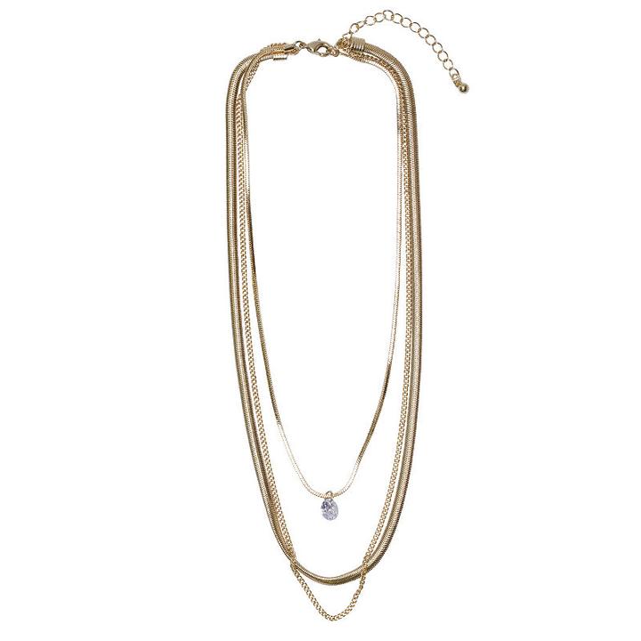 Bold Elements Semisolid Cable 15 Inch Chain Necklace