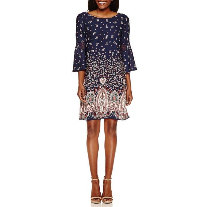 Luxology Long Sleeve Shift Dress