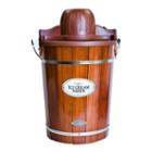 Nostalgia Icmp600wd Vintage Collection 6-quart Wood Bucket Electric Ice Cream Maker With Easy-cleanliner