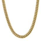 14k Gold Semisolid Curb 26 Inch Chain Necklace