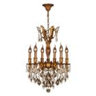 Versailles Collection 6 Light French Gold Finish And Crystal Chandelier