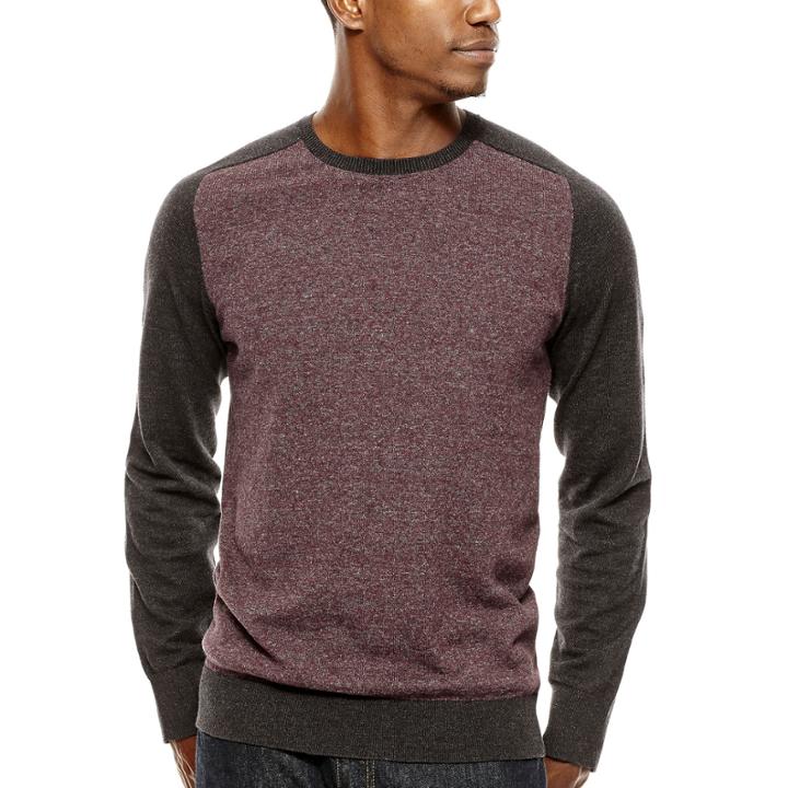 Jf J. Ferrar Marled Crewneck Sweater