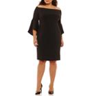 Bisou Bisou Elbow Sleeve Sheath Dress-plus