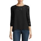 Decree Lace Yoke Swing Top-juniors