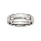Personalized Mens 5mm Stainless Steel Wedding Band