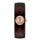 Caravelle New York Womens Brown Bangle Watch-44l139