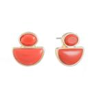 Liz Claiborne Orange 17mm Stud Earrings