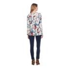 Skyes The Limit Monte Carlo Long Sleeve V Neck Woven Floral Blouse-plus
