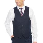 Collection By Michael Strahan Plaid Stretch Suit Vest