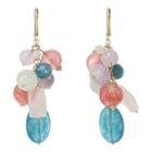 Rox By Alexa Mixed Gemstone Wire Drop Earrings