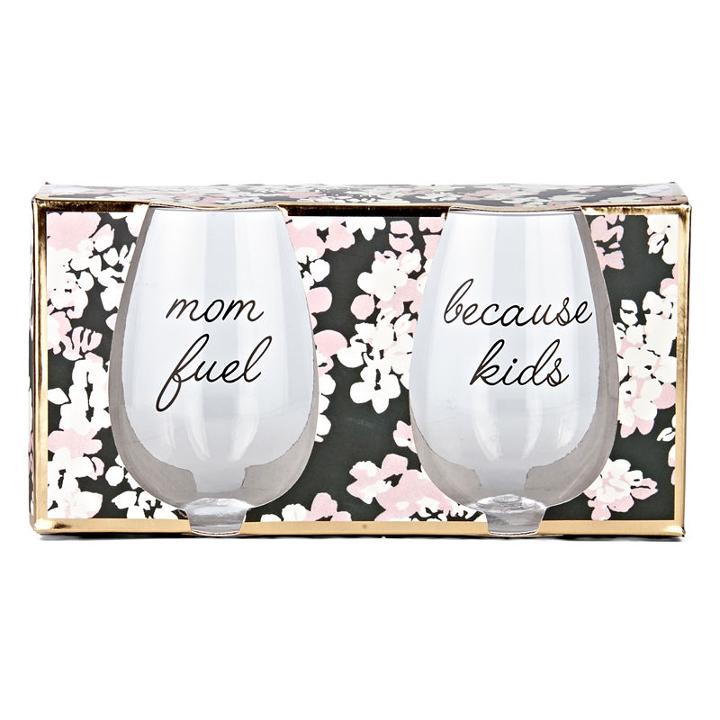 Mixit Floral 2-pc. Wine Glass
