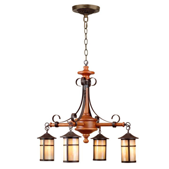 Dale Tiffany&trade; Round Lantern 4-light Hanging Fixture