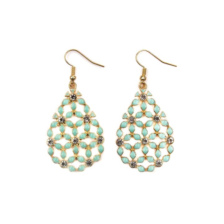 Decree White Drop Earrings