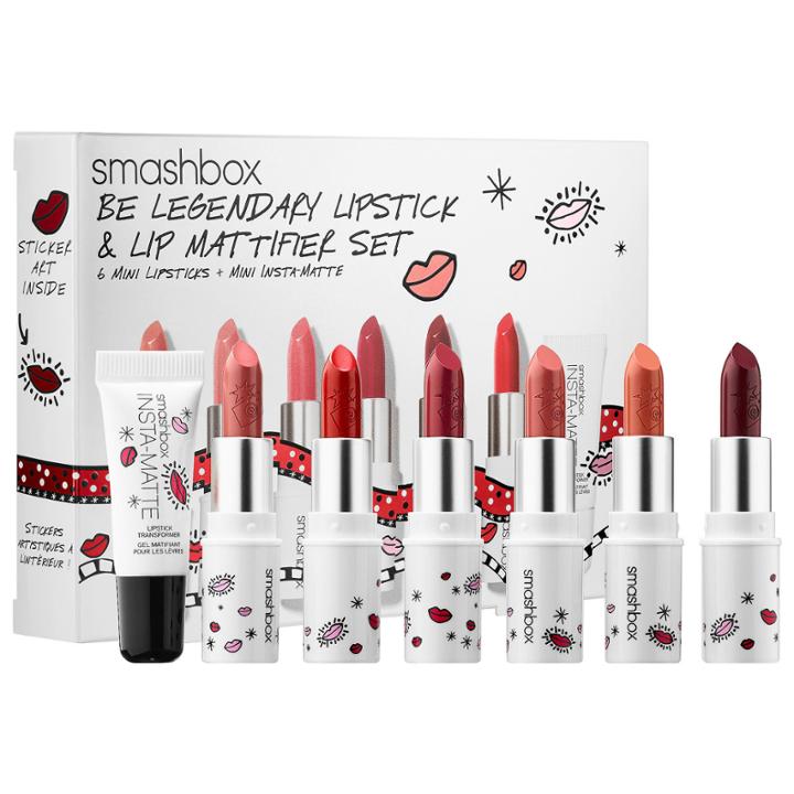 Smashbox Drawn In. Decked Out. Be Legendary Lipstick & Lip Mattifier Set