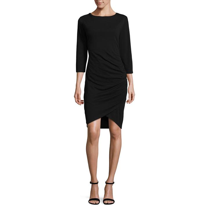 Worthington Side Shirred Dress