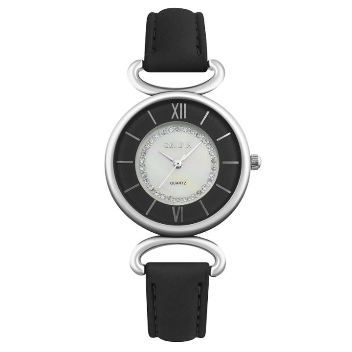 Geneva Womens Black Strap Watch-pt1998slbk