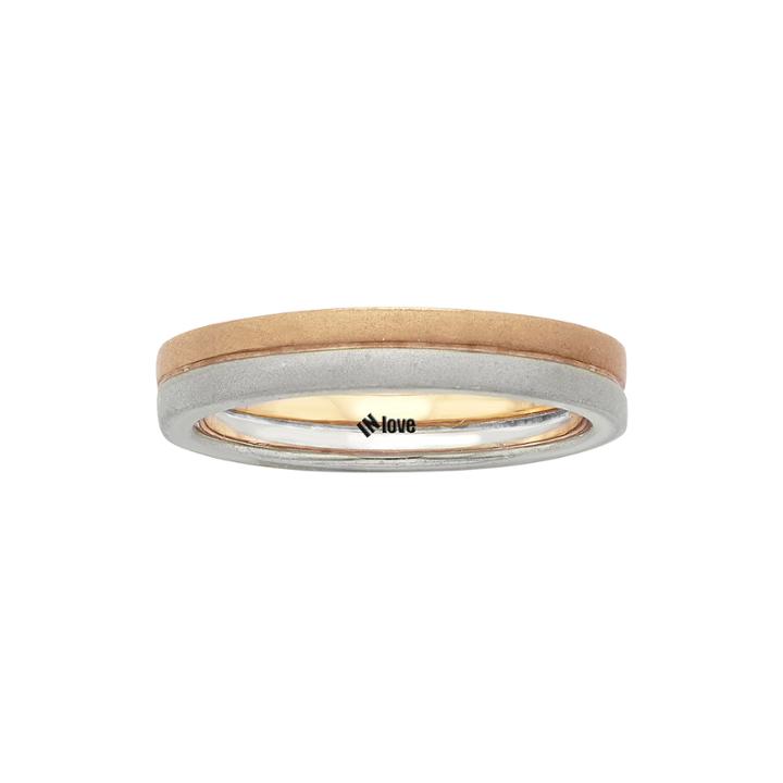 In Love 14k Two-tone Gold Wedding Band