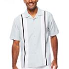 The Havanera Co. Short-sleeve Tricolor Panel Woven Shirt