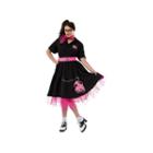 Black/pink Complete Poodle Plus Outfit