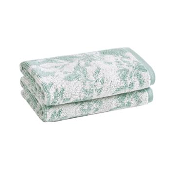 Loft By Loftex Floral Block Jacquard 2-pc. Washcloth Set