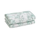 Loft By Loftex Floral Block Jacquard 2-pc. Washcloth Set