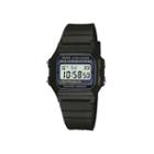 Casio Illuminator Mens Square Black Resin Strap Digital Sport Watch F105w-1os