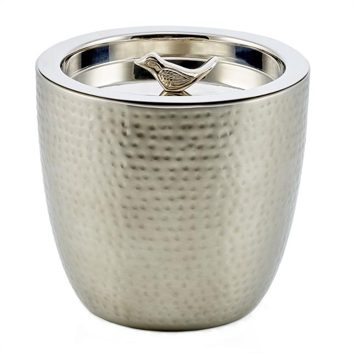 Old Dutch Churp Hammered Double Walled Stainless Steel Ice Bucket 1.5 Qt