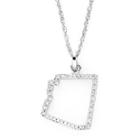 1/10 Ct. T.w. Diamond Sterling Silver Arizona State Pendant Necklace