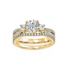 Womens 1 1/5 Ct. T.w. White Diamond 14k Gold Bridal Set