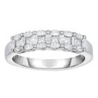 Womens 5/8 Ct. T.w. White Diamond 14k Gold Band