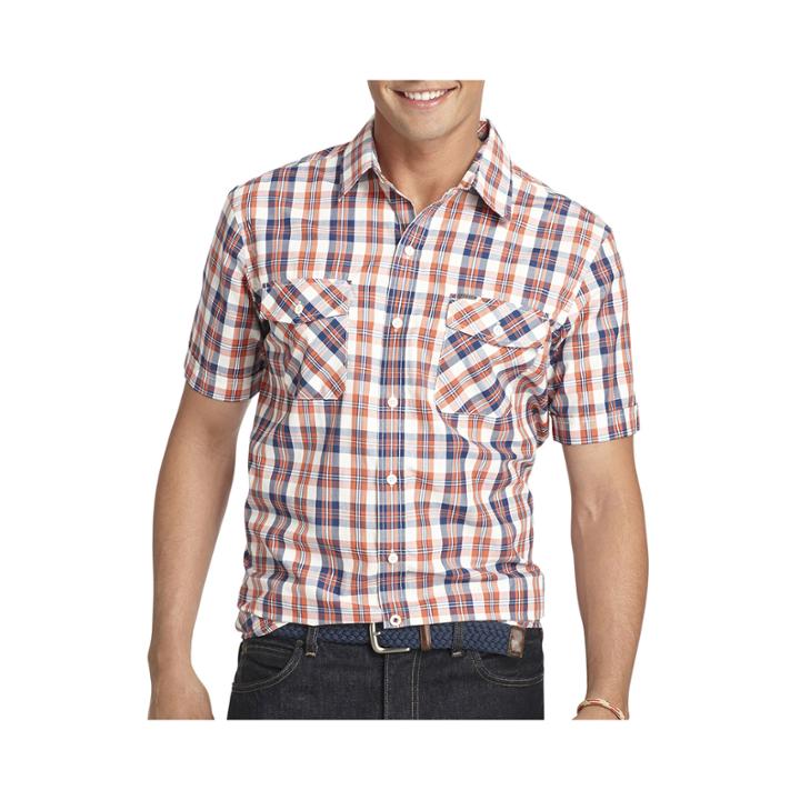 Izod Short-sleeve Performance Poplin Shirt