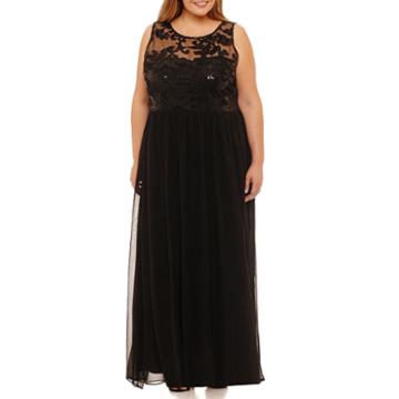 Spence Sleeveless Evening Gown-plus