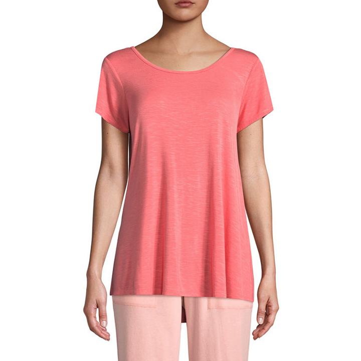 St. John's Bay Active Short Sleeve Cross Back Tee - Tall