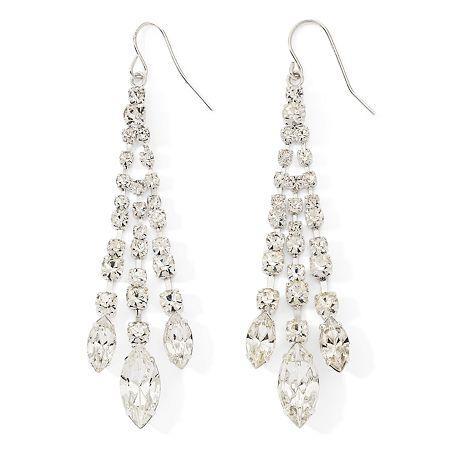 Vieste Rhinestone Chandelier Earrings