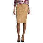 Liz Claiborne Patch-pocket Faux-suede Pencil Skirt
