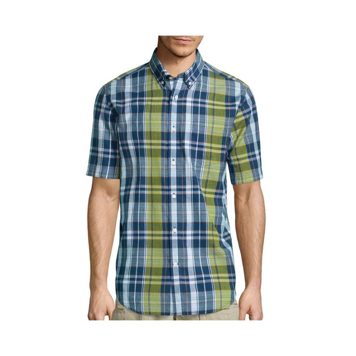 St. John's Bay Short-sleeve Madras Sport Shirt