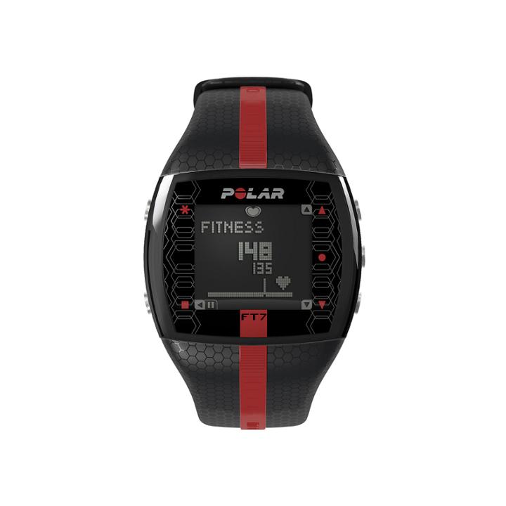 Polar Ft7 Mens Heart-rate Monitor Chronograph Black Strap Watch