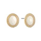 Monet Jewelry White 22mm Stud Earrings