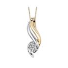Sirena 1/5 Ct. T.w. Diamond 14k Gold Swirl Pendant