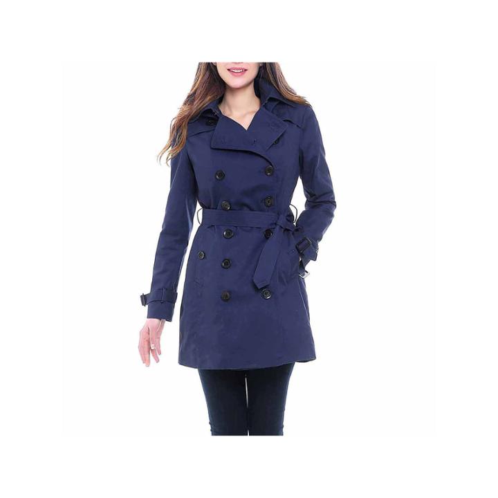 Bgsd Women's Leah Hooded Mid Length Trench Coat