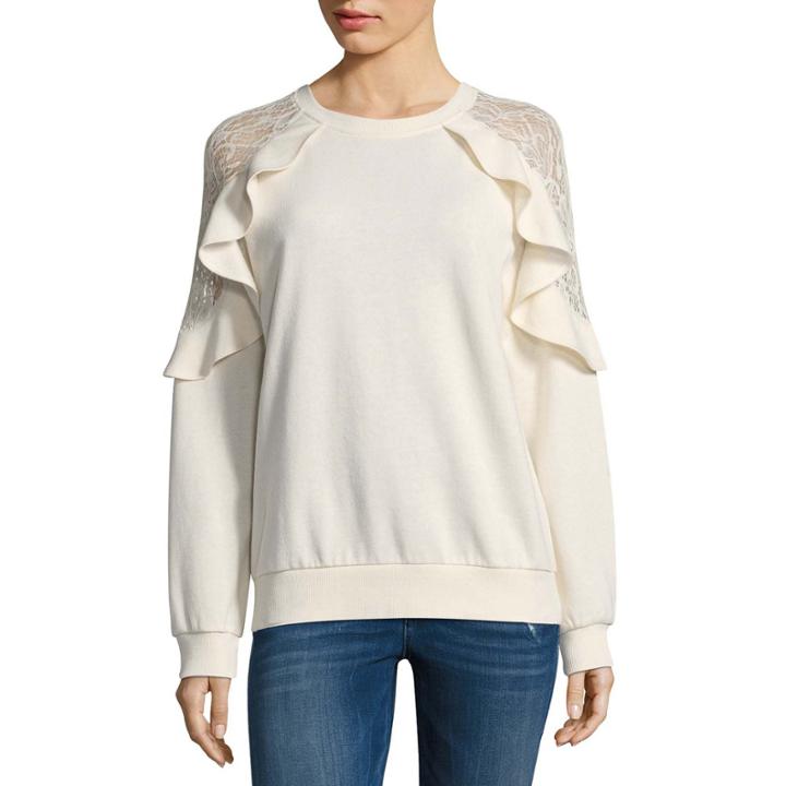 Inspired Hearts Long Sleeve Sweatshirt-juniors