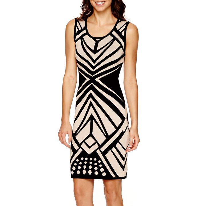 Bisou Bisou Sleeveless Bodycon Sweater Dress