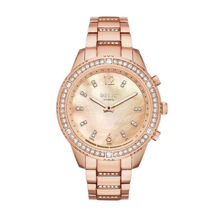Relic Eliza Womens Rose Goldtone Smart Watch-zrt1002